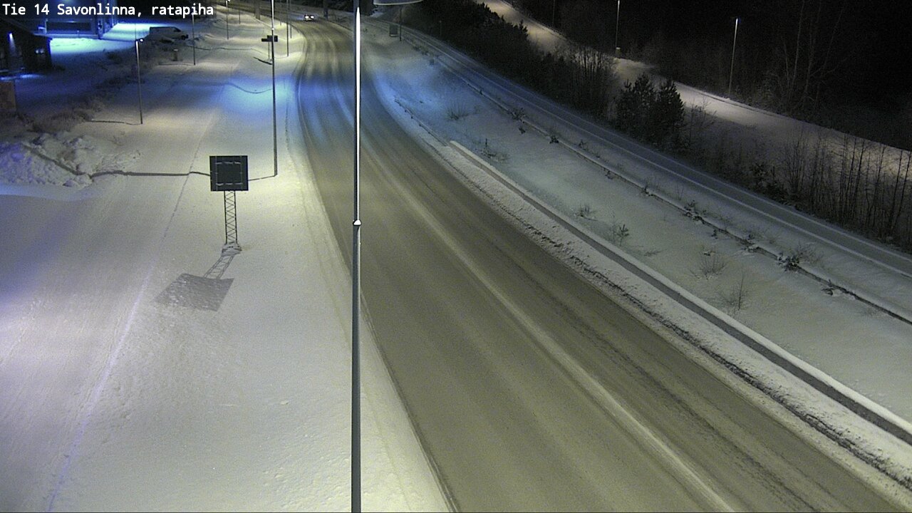 Weather Camera Image Väg 14 Nyslott, Ratapiha, Savonlinna, Etelä-Savo