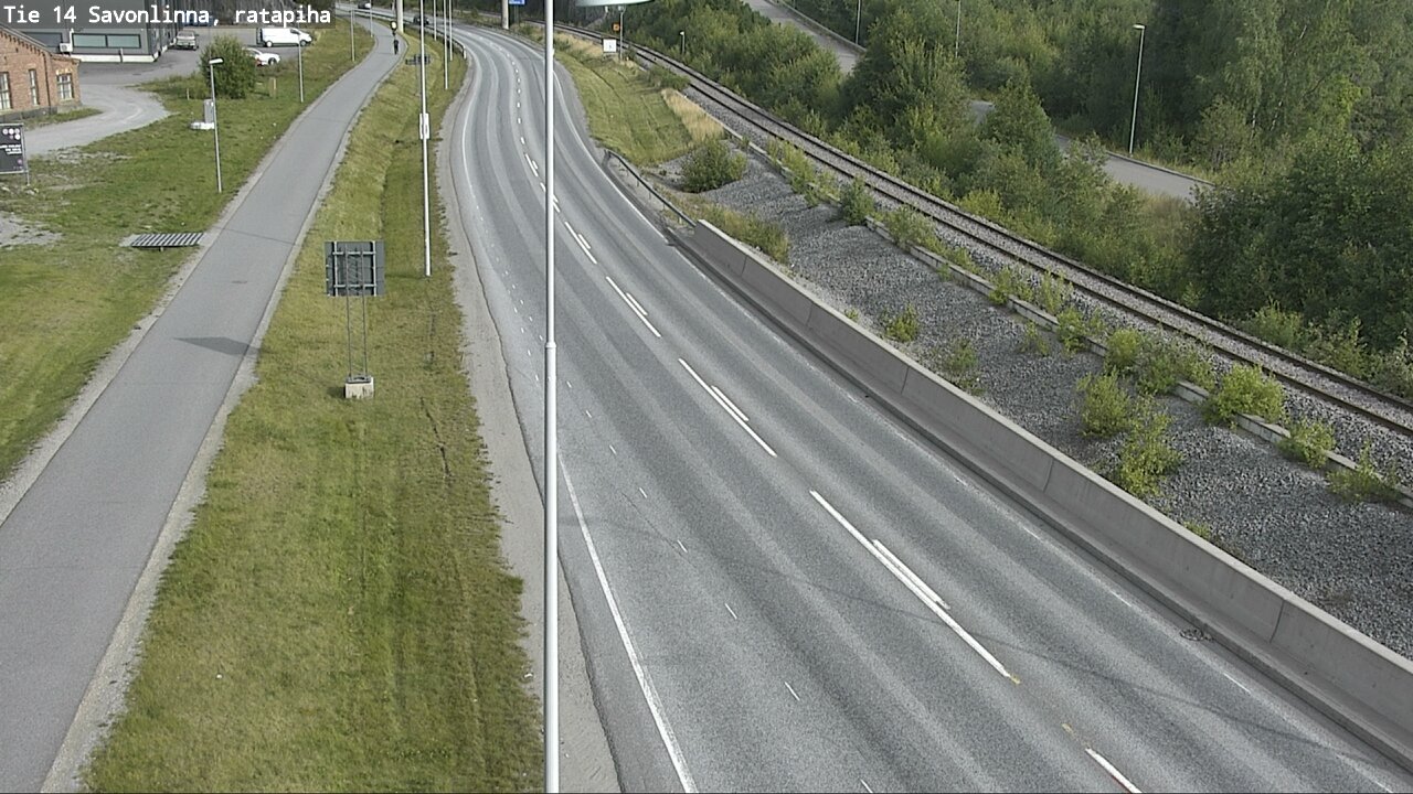 Weather Camera Image Väg 14 Nyslott, Ratapiha, Savonlinna, Etelä-Savo