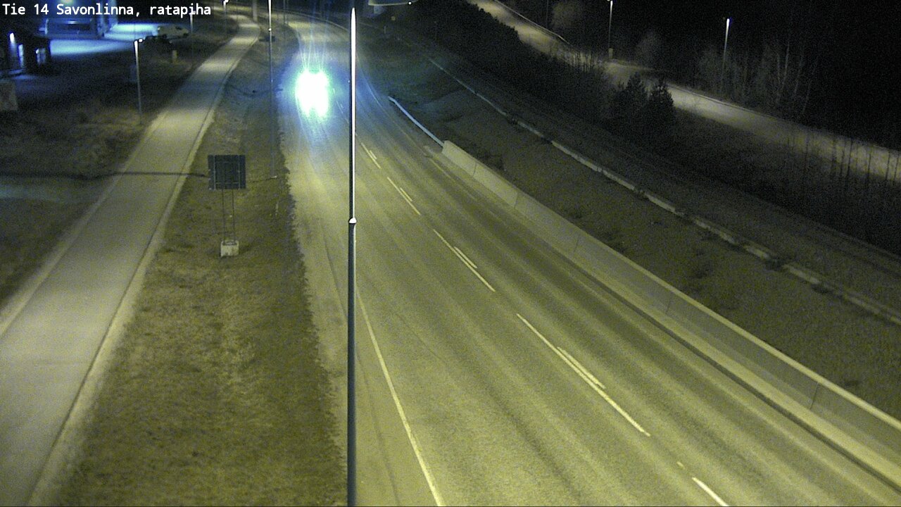 Weather Camera Image Väg 14 Nyslott, Ratapiha, Savonlinna, Etelä-Savo