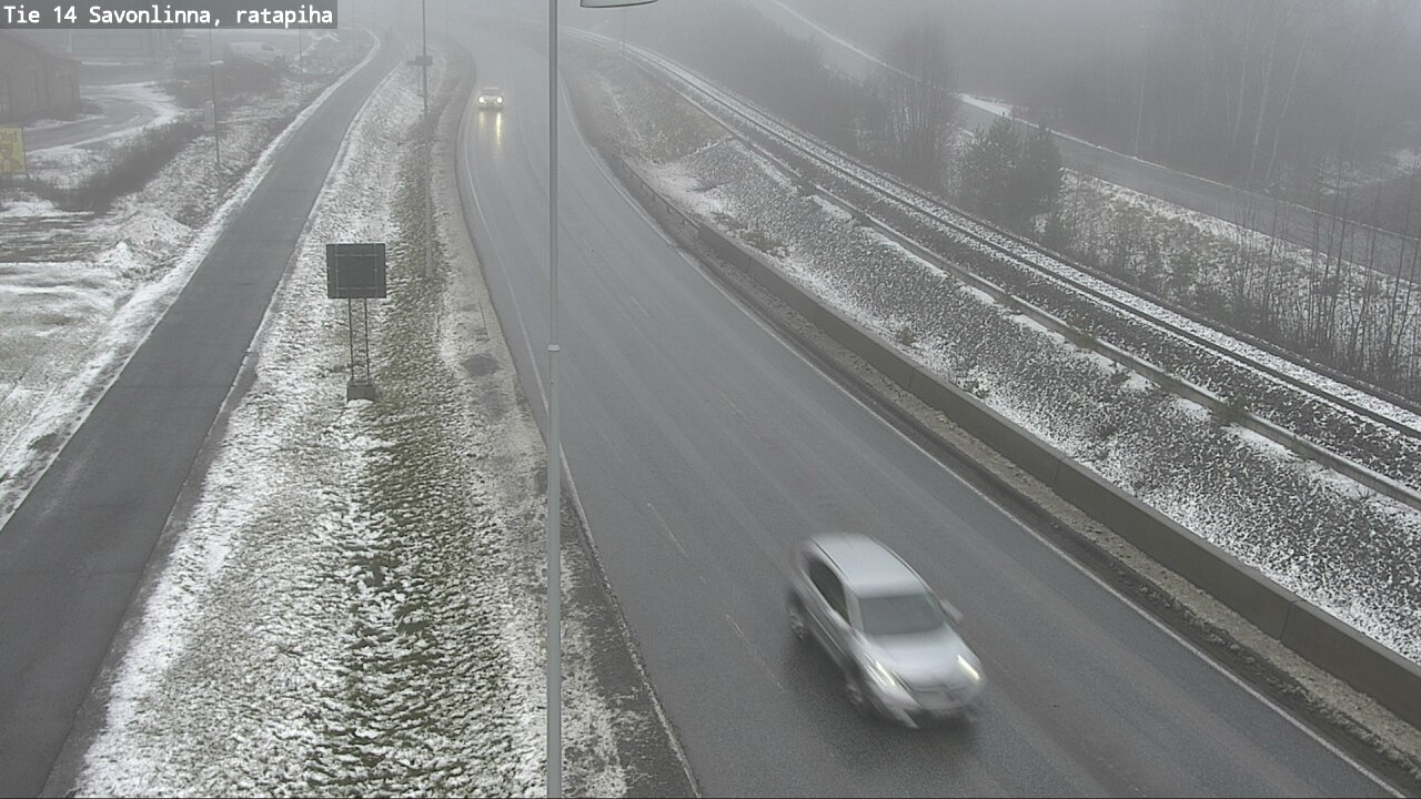 Weather Camera Image Väg 14 Nyslott, Ratapiha, Savonlinna, Etelä-Savo