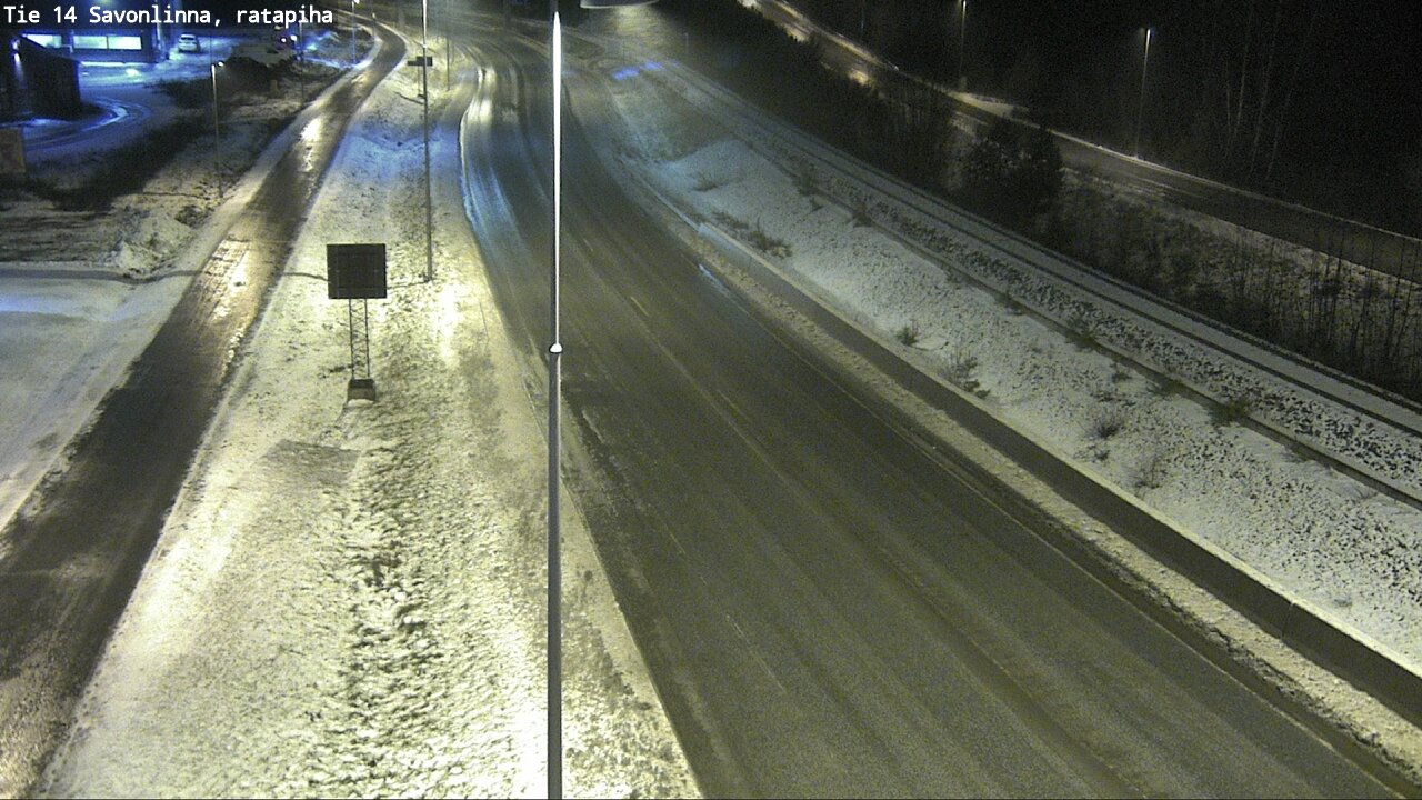 Weather Camera Image Väg 14 Nyslott, Ratapiha, Savonlinna, Etelä-Savo