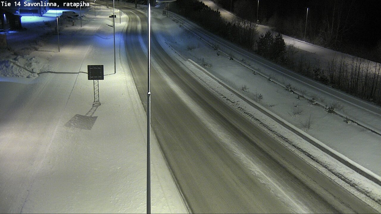 Weather Camera Image Väg 14 Nyslott, Ratapiha, Savonlinna, Etelä-Savo