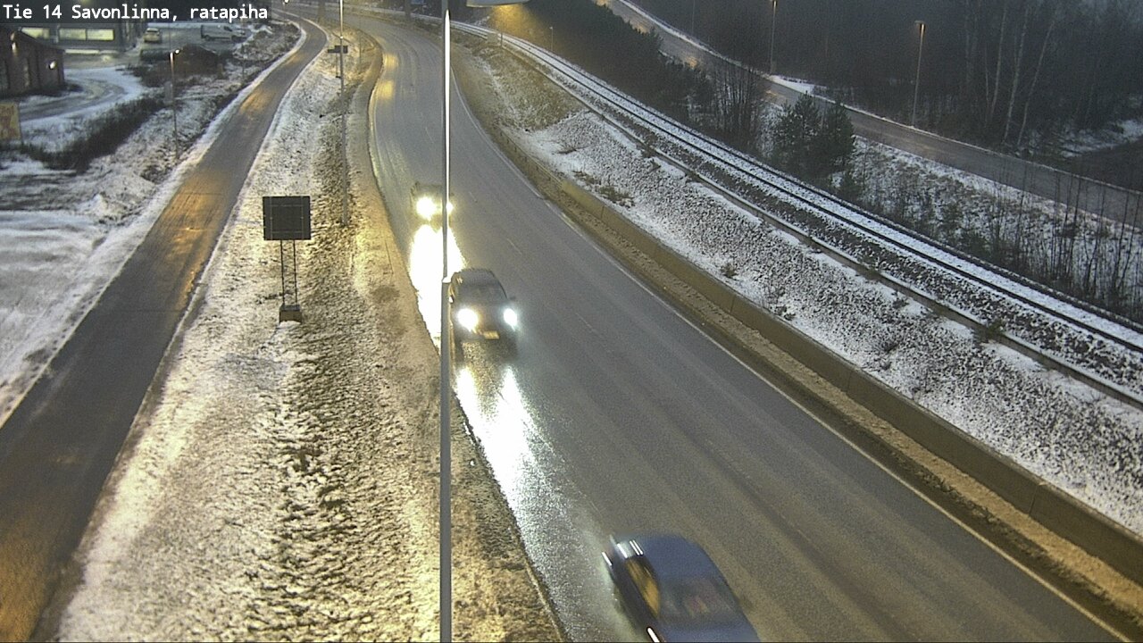 Weather Camera Image Väg 14 Nyslott, Ratapiha, Savonlinna, Etelä-Savo