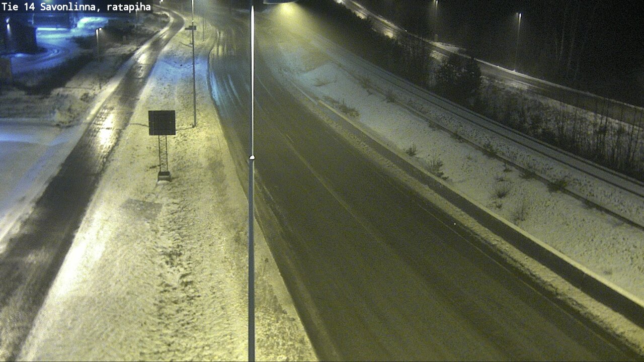 Weather Camera Image Väg 14 Nyslott, Ratapiha, Savonlinna, Etelä-Savo