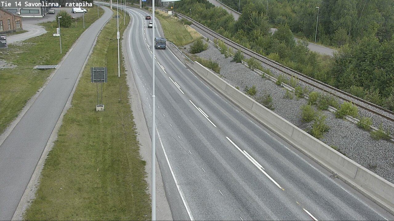 Weather Camera Image Väg 14 Nyslott, Ratapiha, Savonlinna, Etelä-Savo