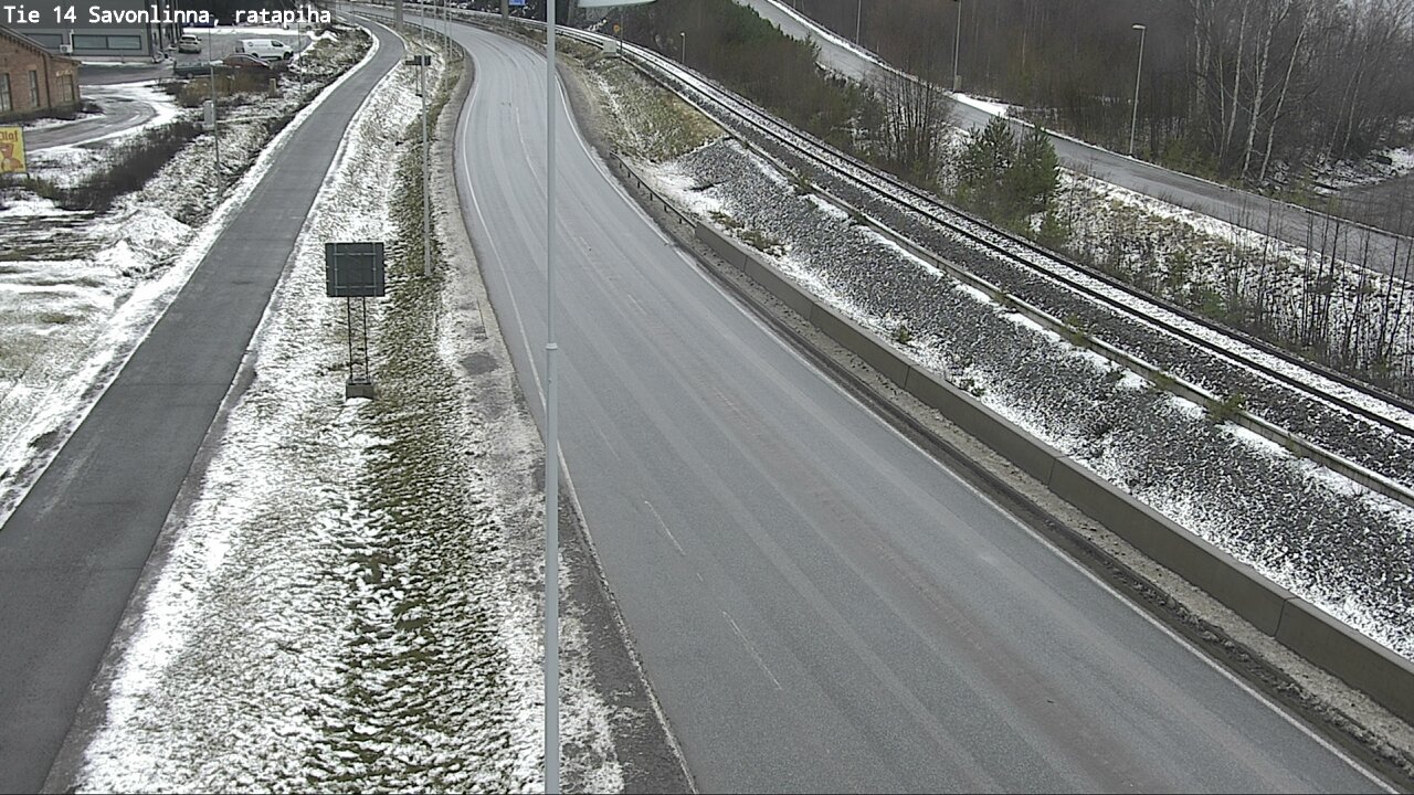 Weather Camera Image Väg 14 Nyslott, Ratapiha, Savonlinna, Etelä-Savo