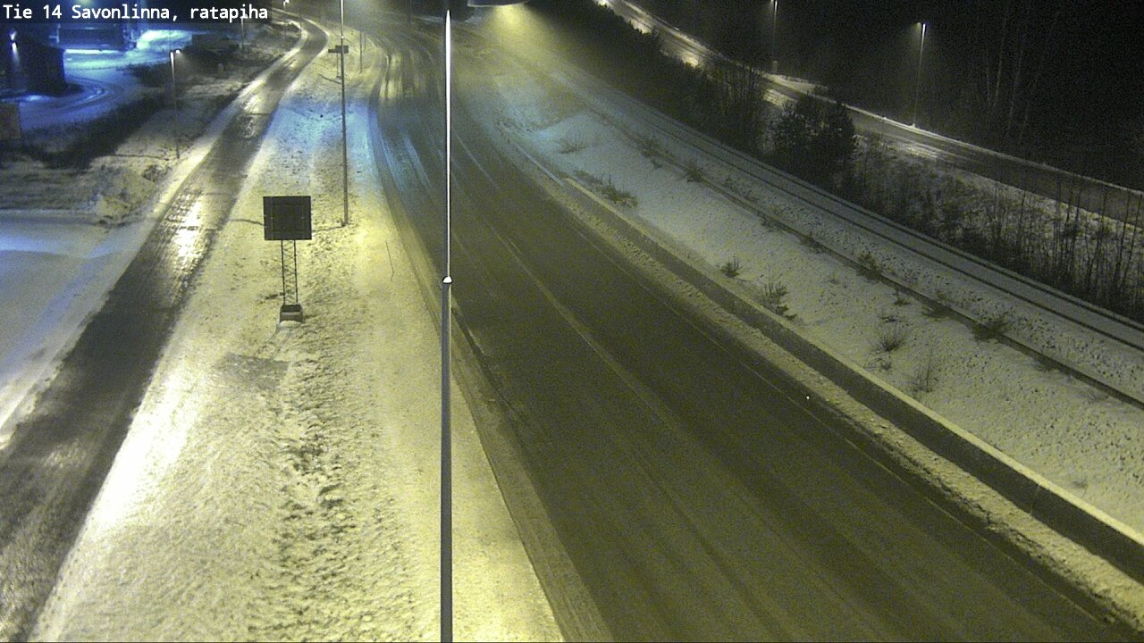 Weather Camera Image Väg 14 Nyslott, Ratapiha, Savonlinna, Etelä-Savo