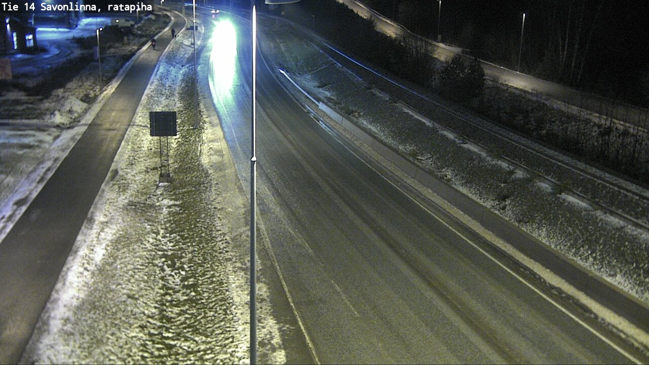 Weather Camera Image Väg 14 Nyslott, Ratapiha, Savonlinna, Etelä-Savo