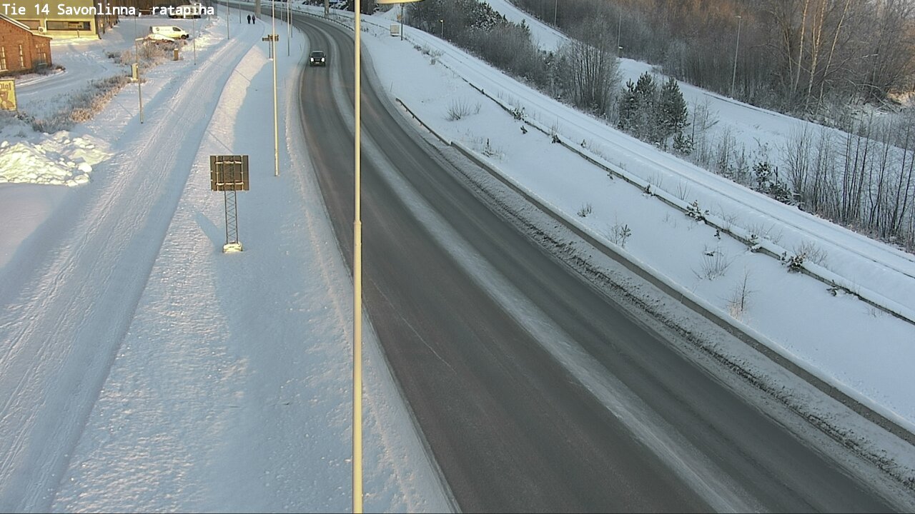 Weather Camera Image Väg 14 Nyslott, Ratapiha, Savonlinna, Etelä-Savo