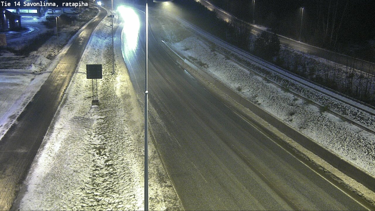 Weather Camera Image Väg 14 Nyslott, Ratapiha, Savonlinna, Etelä-Savo