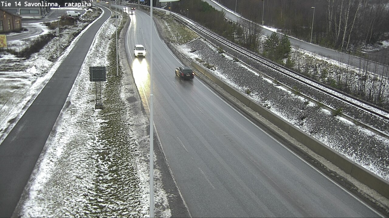 Weather Camera Image Väg 14 Nyslott, Ratapiha, Savonlinna, Etelä-Savo