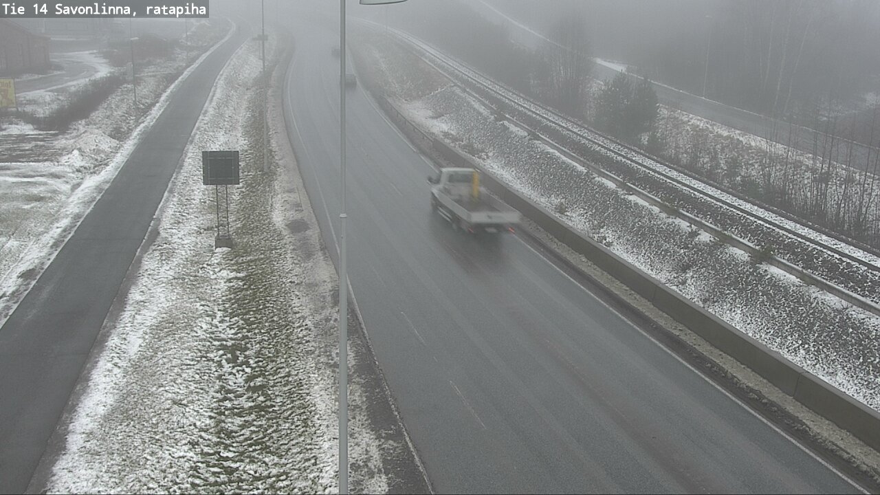 Weather Camera Image Väg 14 Nyslott, Ratapiha, Savonlinna, Etelä-Savo