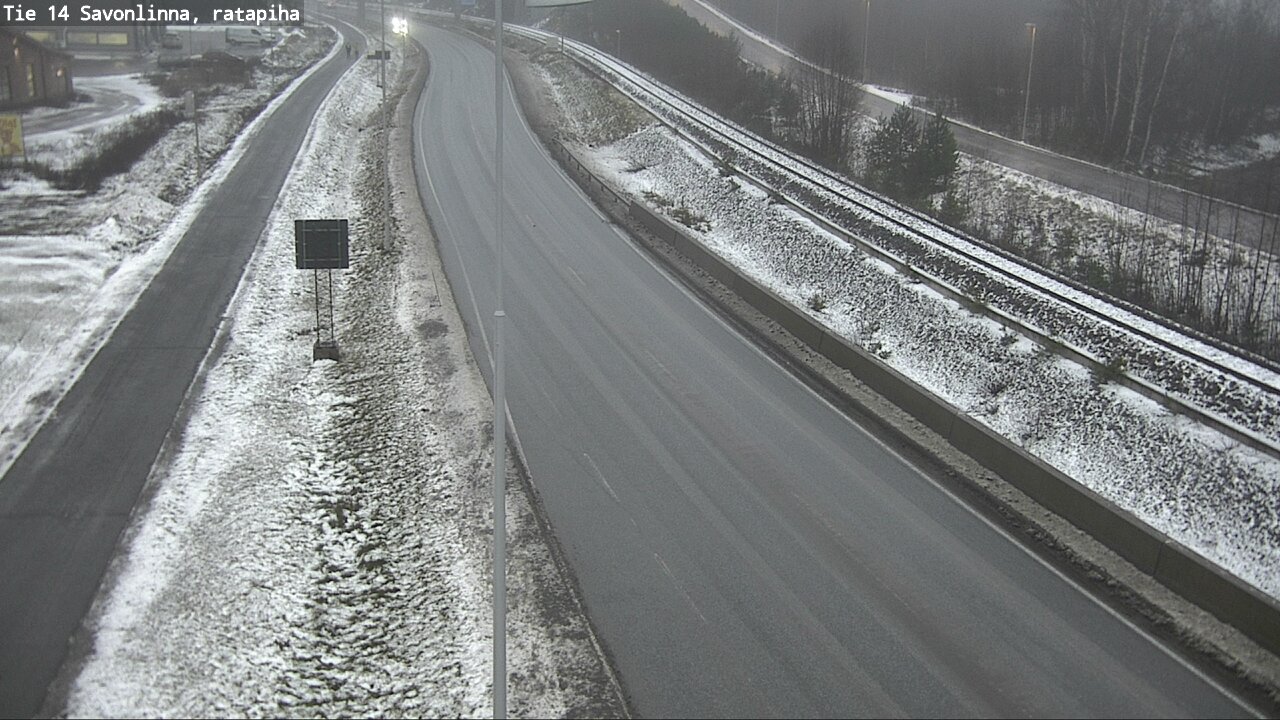 Weather Camera Image Väg 14 Nyslott, Ratapiha, Savonlinna, Etelä-Savo