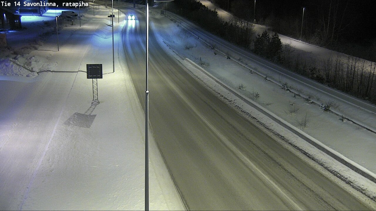 Weather Camera Image Väg 14 Nyslott, Ratapiha, Savonlinna, Etelä-Savo