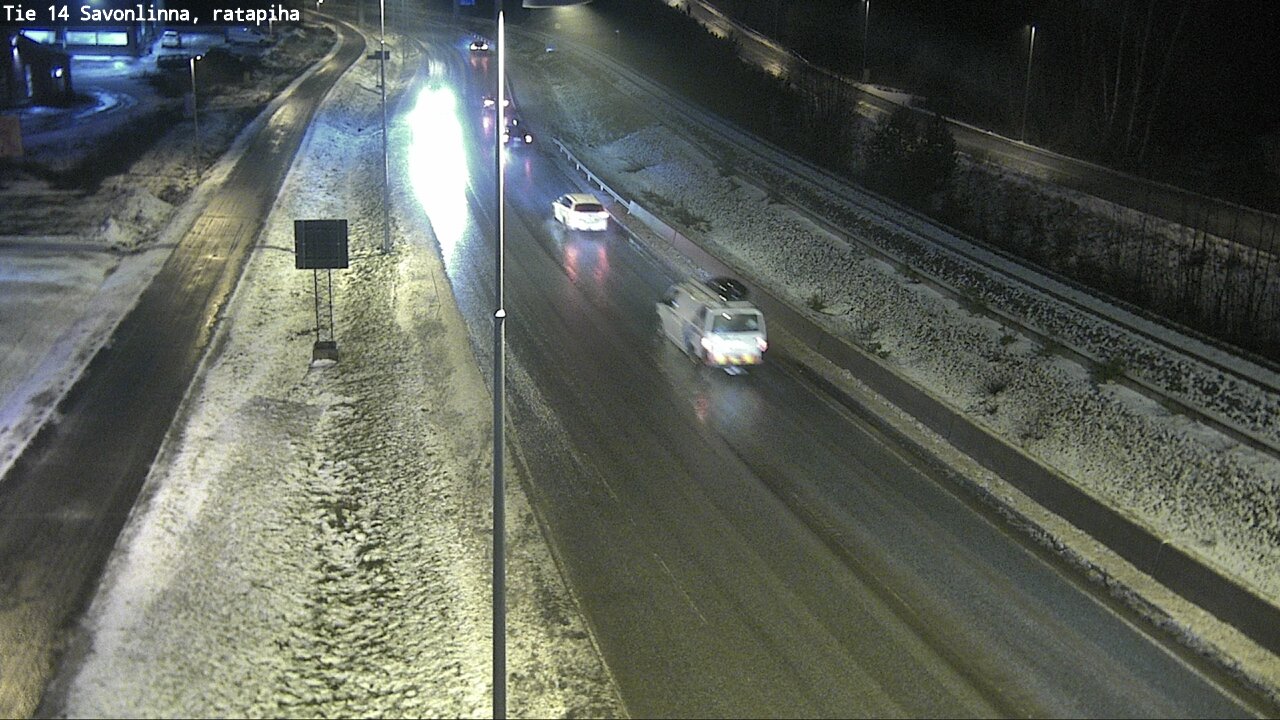 Weather Camera Image Väg 14 Nyslott, Ratapiha, Savonlinna, Etelä-Savo