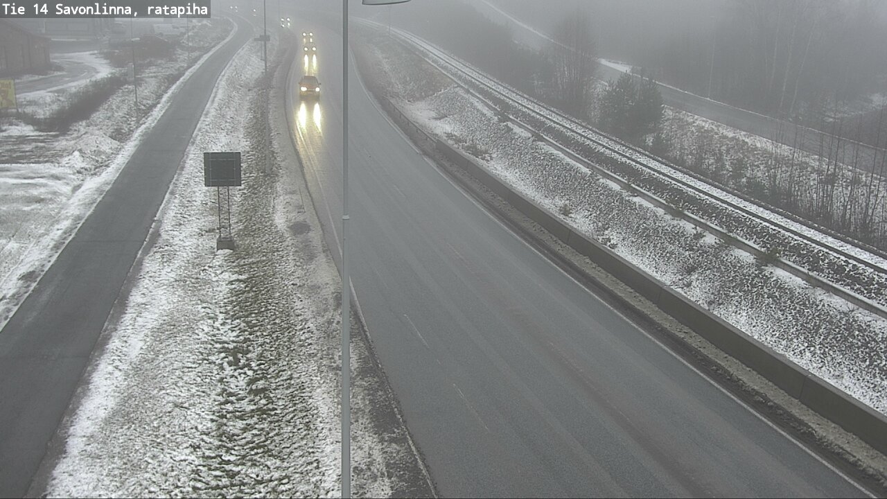 Weather Camera Image Väg 14 Nyslott, Ratapiha, Savonlinna, Etelä-Savo