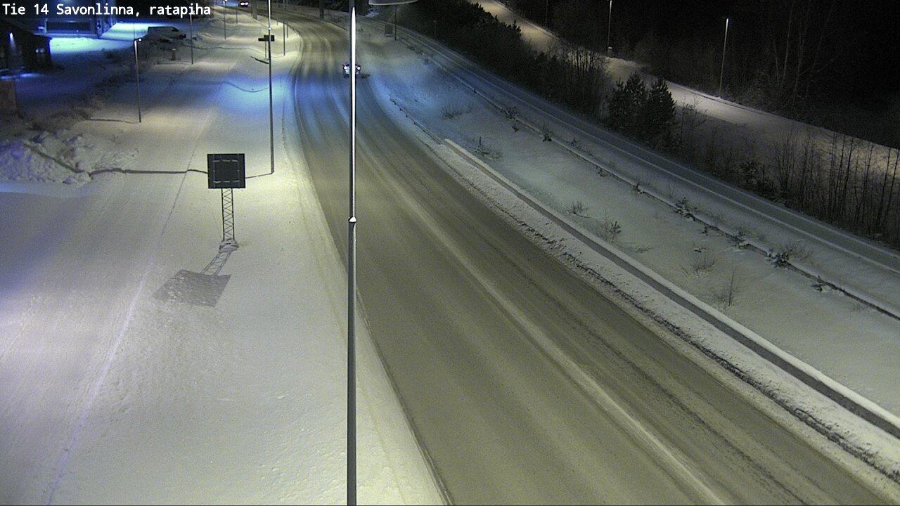 Weather Camera Image Väg 14 Nyslott, Ratapiha, Savonlinna, Etelä-Savo