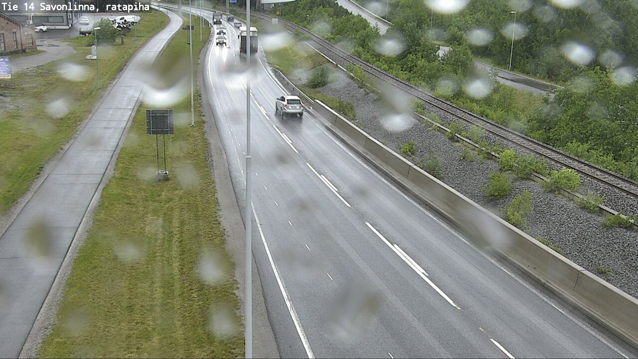 Weather Camera Image Väg 14 Nyslott, Ratapiha, Savonlinna, Etelä-Savo