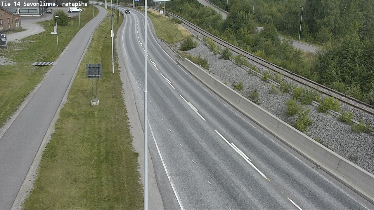 Weather Camera Image Väg 14 Nyslott, Ratapiha, Savonlinna, Etelä-Savo