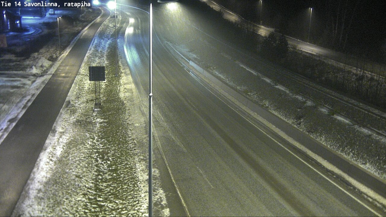 Weather Camera Image Väg 14 Nyslott, Ratapiha, Savonlinna, Etelä-Savo