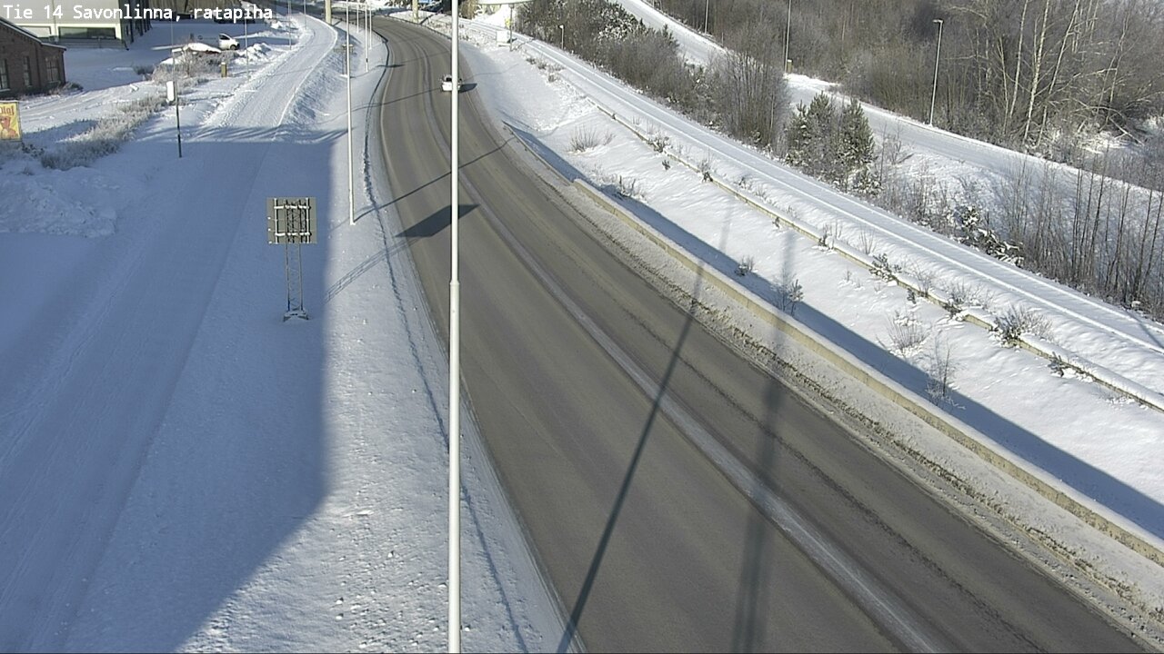 Weather Camera Image Väg 14 Nyslott, Ratapiha, Savonlinna, Etelä-Savo
