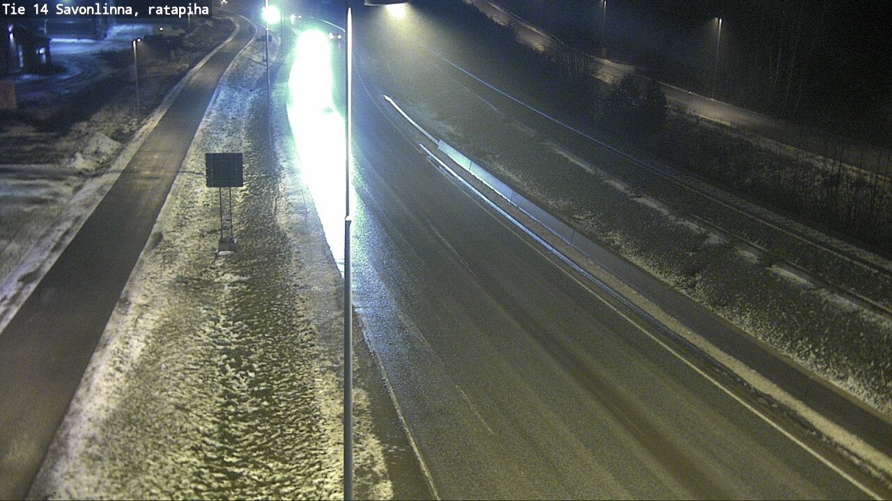 Weather Camera Image Väg 14 Nyslott, Ratapiha, Savonlinna, Etelä-Savo