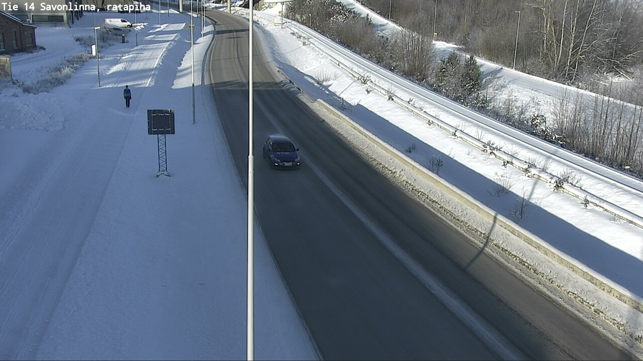 Weather Camera Image Väg 14 Nyslott, Ratapiha, Savonlinna, Etelä-Savo