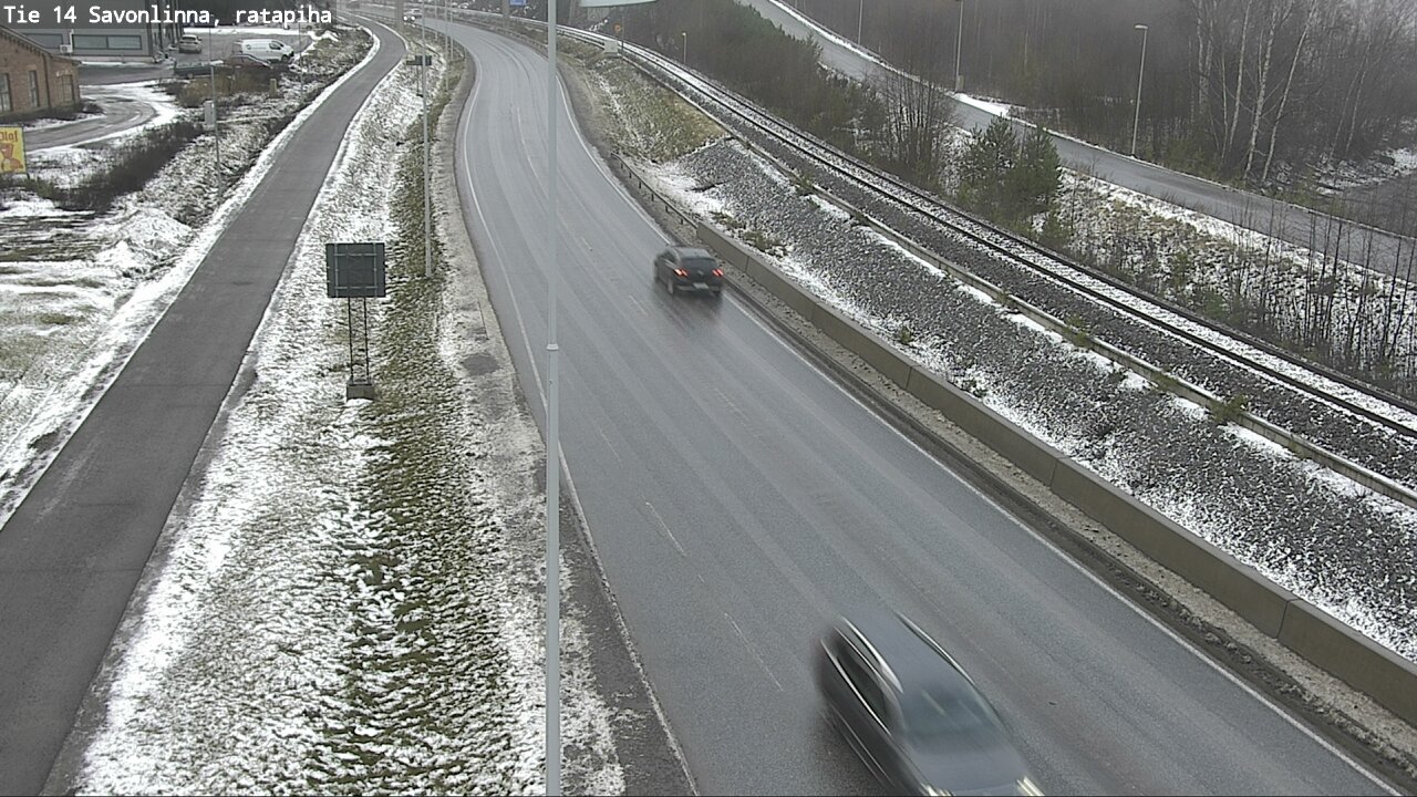 Weather Camera Image Väg 14 Nyslott, Ratapiha, Savonlinna, Etelä-Savo