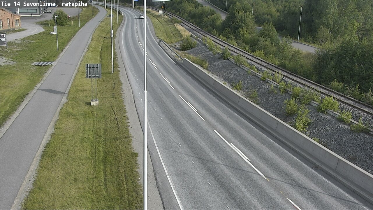 Weather Camera Image Väg 14 Nyslott, Ratapiha, Savonlinna, Etelä-Savo