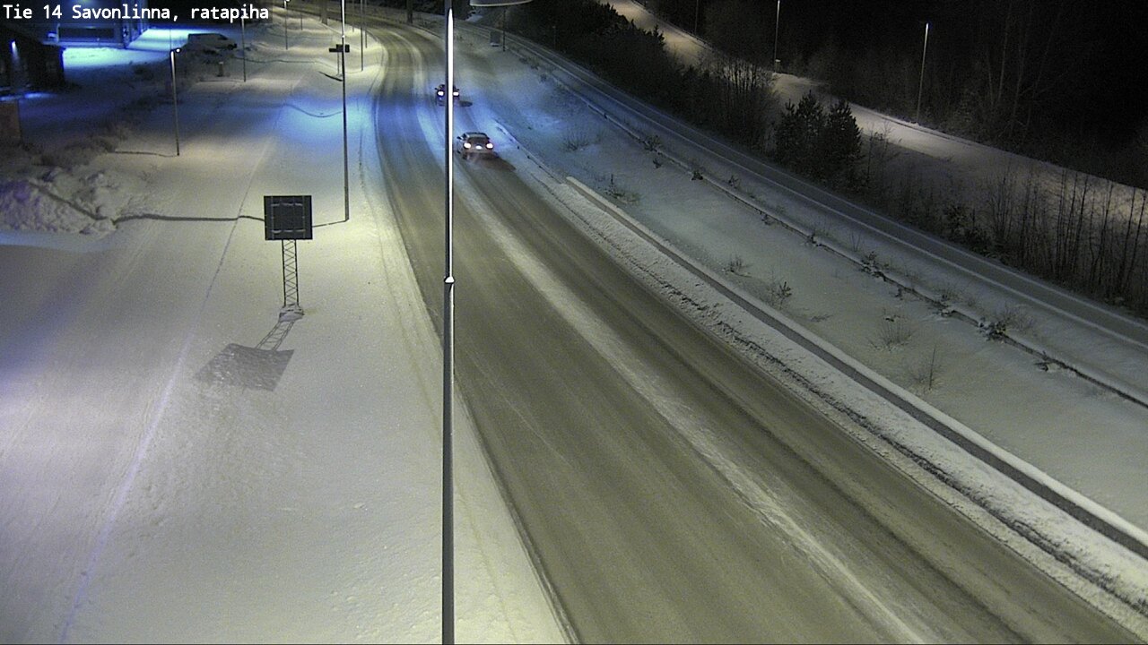 Weather Camera Image Väg 14 Nyslott, Ratapiha, Savonlinna, Etelä-Savo