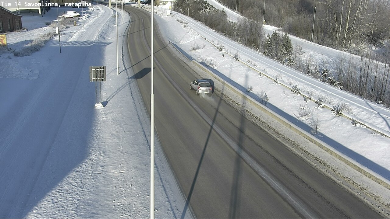 Weather Camera Image Väg 14 Nyslott, Ratapiha, Savonlinna, Etelä-Savo
