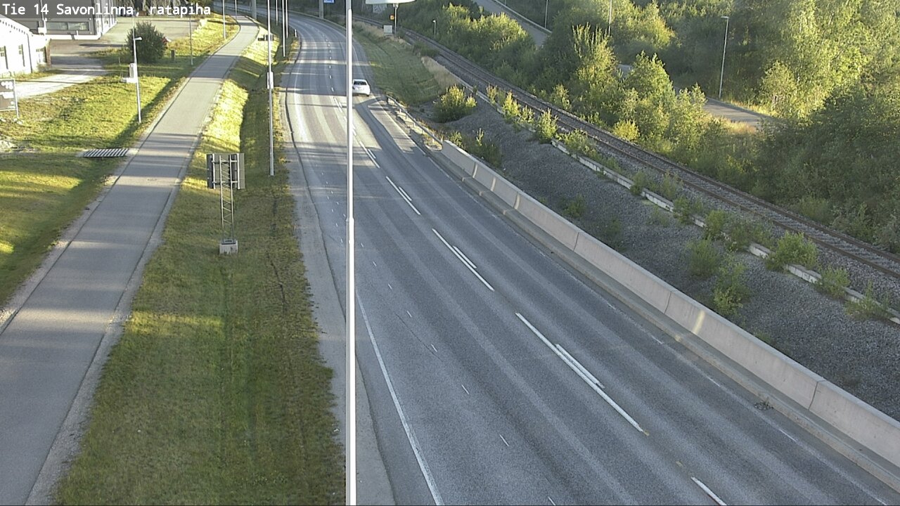 Weather Camera Image Väg 14 Nyslott, Ratapiha, Savonlinna, Etelä-Savo