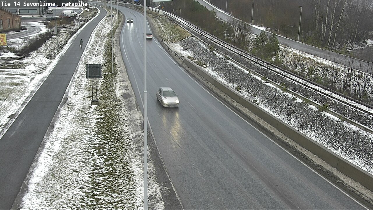 Weather Camera Image Väg 14 Nyslott, Ratapiha, Savonlinna, Etelä-Savo