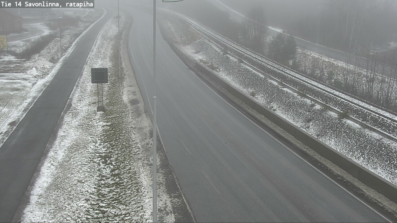 Weather Camera Image Väg 14 Nyslott, Ratapiha, Savonlinna, Etelä-Savo