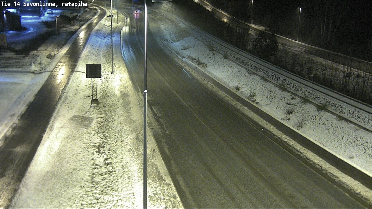 Weather Camera Image Väg 14 Nyslott, Ratapiha, Savonlinna, Etelä-Savo