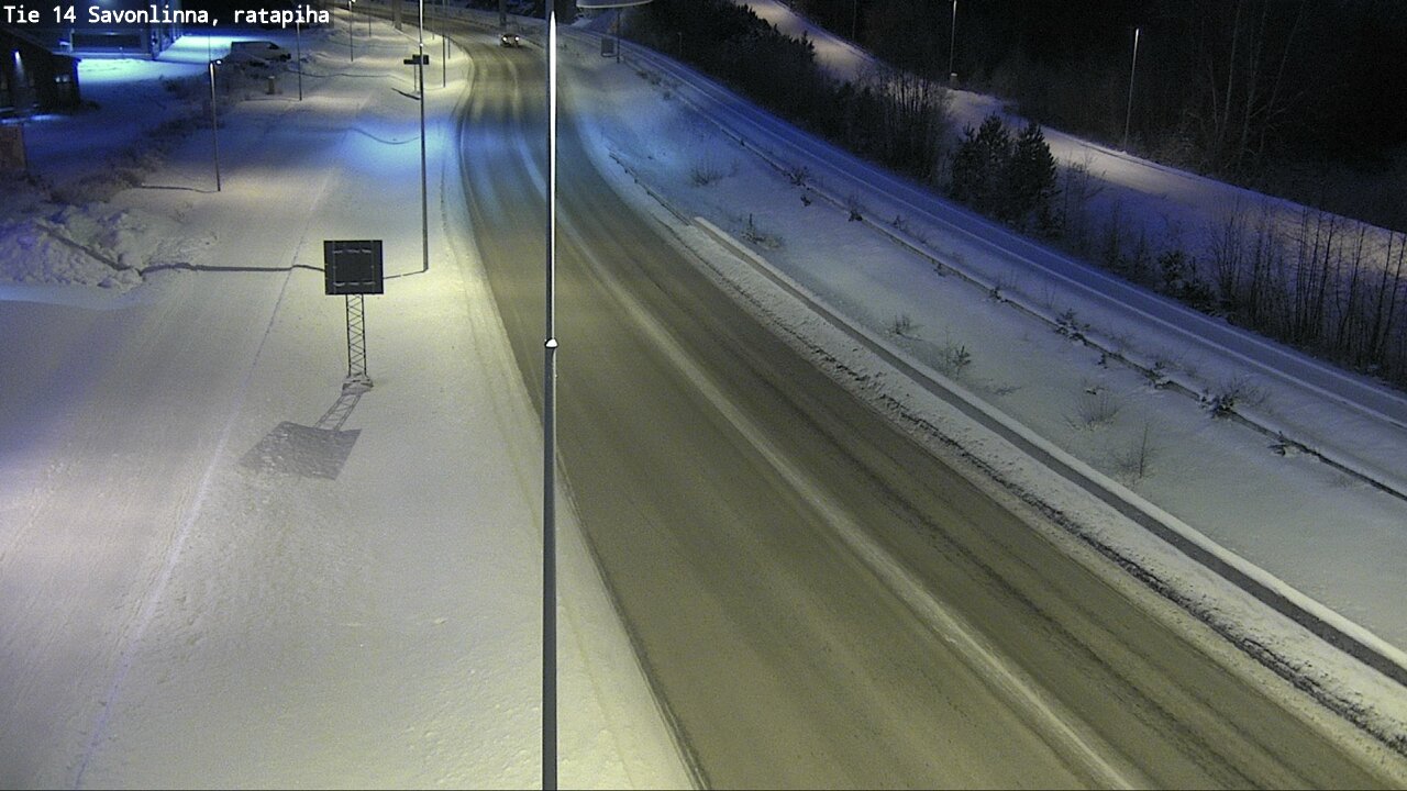 Weather Camera Image Väg 14 Nyslott, Ratapiha, Savonlinna, Etelä-Savo