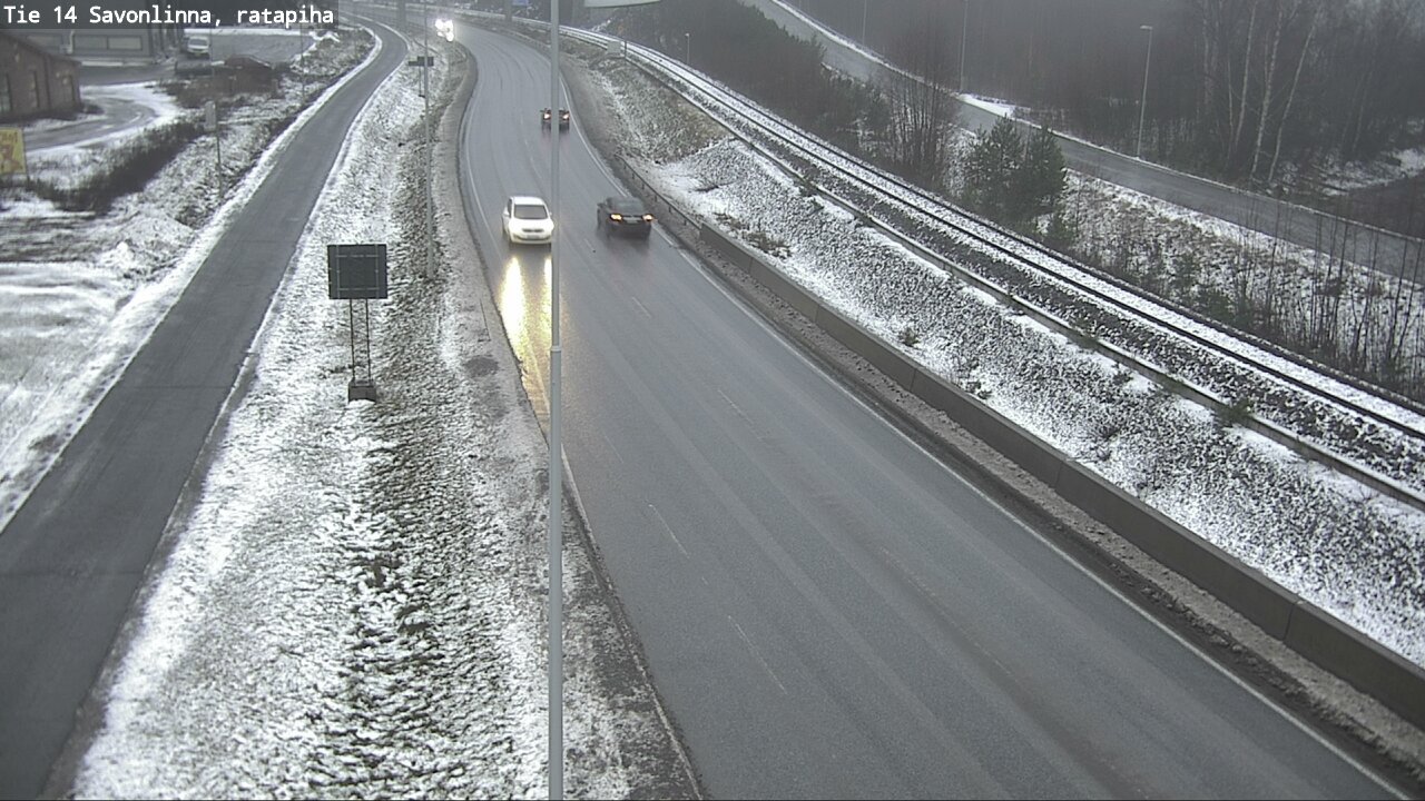 Weather Camera Image Väg 14 Nyslott, Ratapiha, Savonlinna, Etelä-Savo