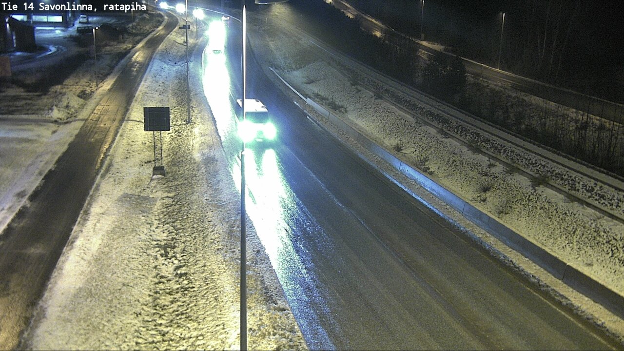 Weather Camera Image Väg 14 Nyslott, Ratapiha, Savonlinna, Etelä-Savo