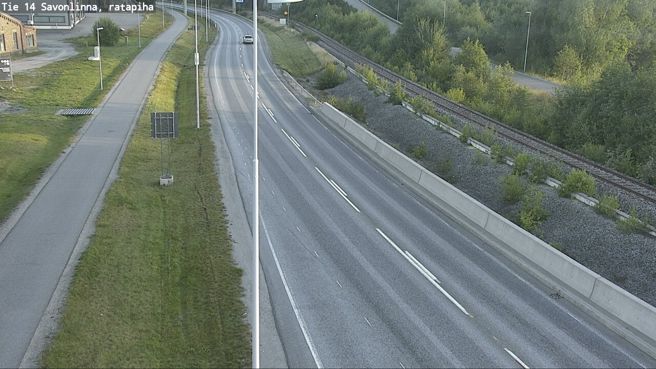 Weather Camera Image Väg 14 Nyslott, Ratapiha, Savonlinna, Etelä-Savo