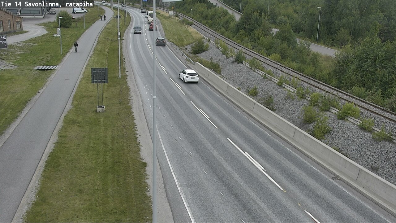 Weather Camera Image Väg 14 Nyslott, Ratapiha, Savonlinna, Etelä-Savo