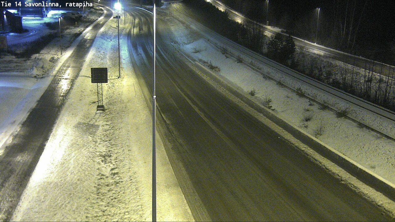 Weather Camera Image Väg 14 Nyslott, Ratapiha, Savonlinna, Etelä-Savo