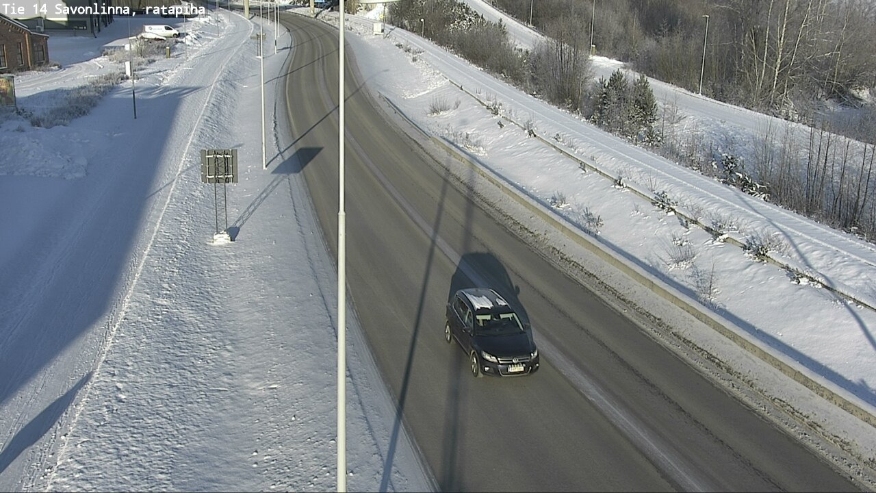 Weather Camera Image Väg 14 Nyslott, Ratapiha, Savonlinna, Etelä-Savo