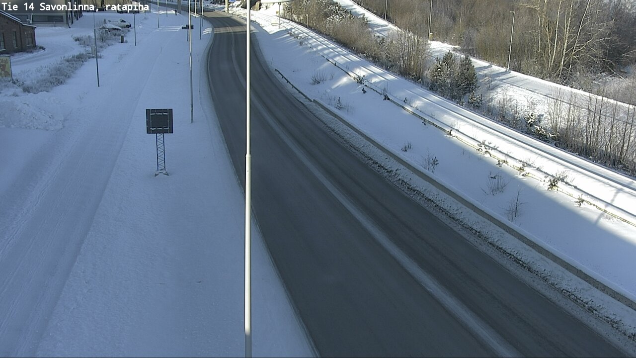 Weather Camera Image Väg 14 Nyslott, Ratapiha, Savonlinna, Etelä-Savo