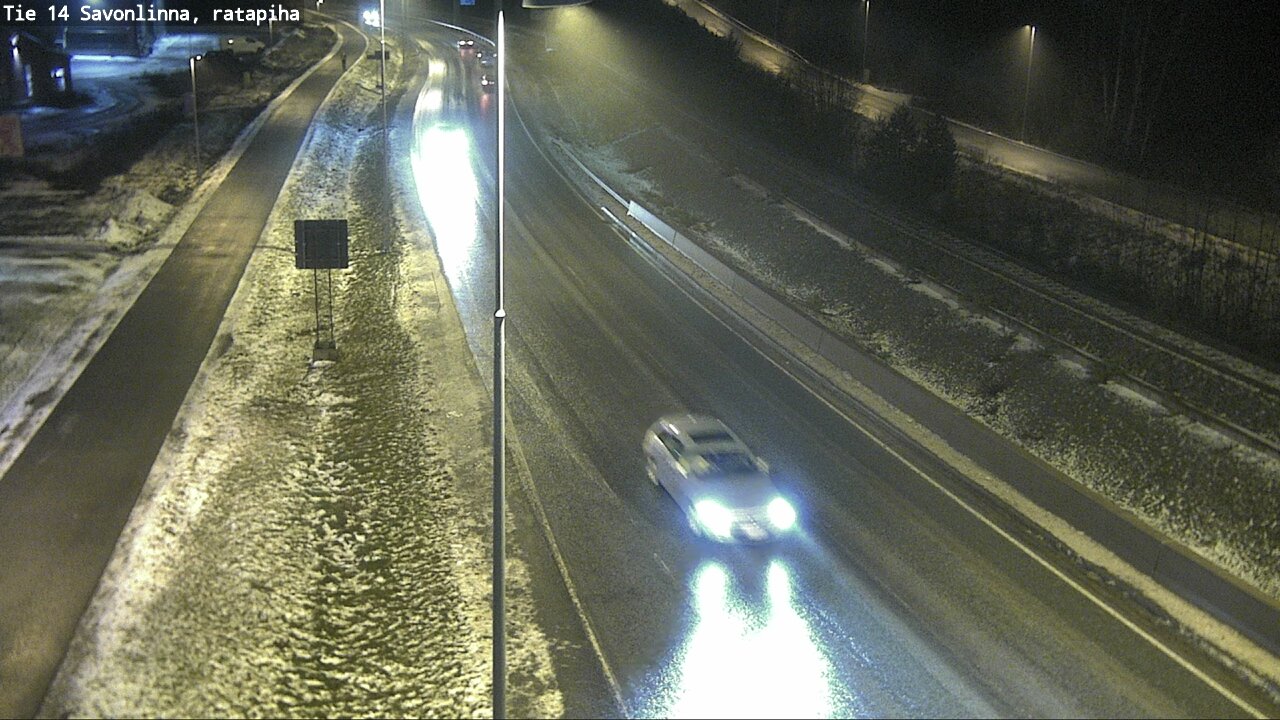 Weather Camera Image Väg 14 Nyslott, Ratapiha, Savonlinna, Etelä-Savo