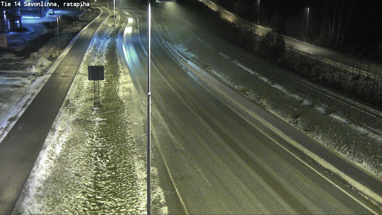 Weather Camera Image Väg 14 Nyslott, Ratapiha, Savonlinna, Etelä-Savo