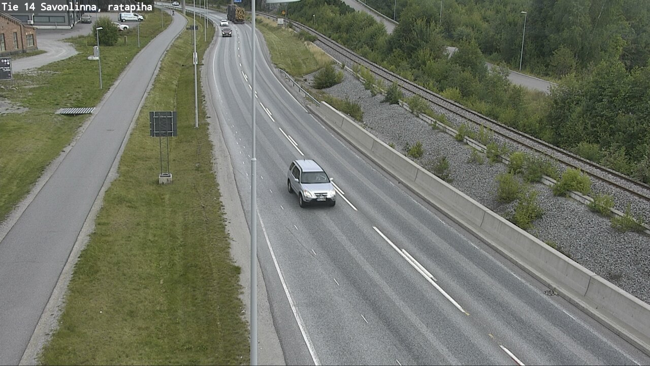 Weather Camera Image Väg 14 Nyslott, Ratapiha, Savonlinna, Etelä-Savo