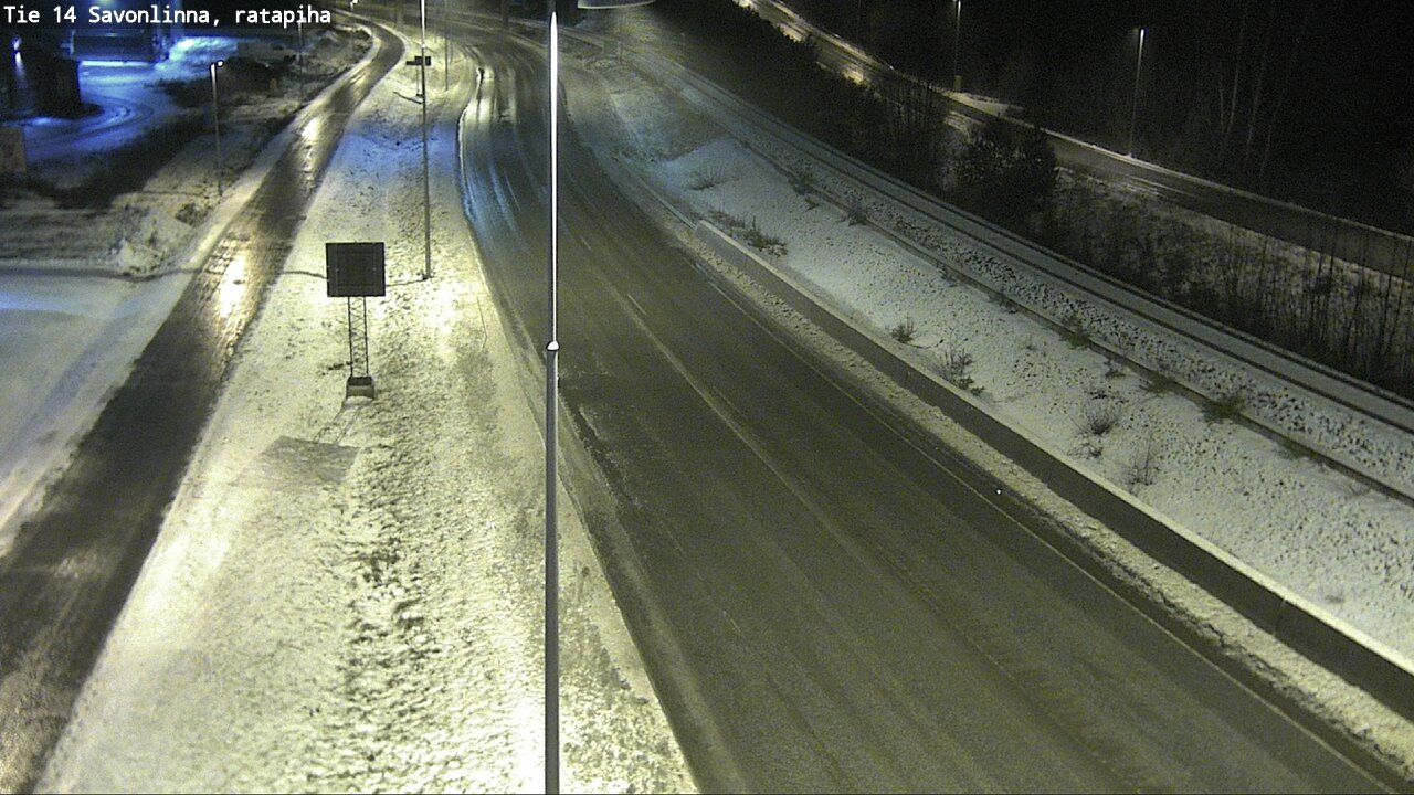 Weather Camera Image Väg 14 Nyslott, Ratapiha, Savonlinna, Etelä-Savo