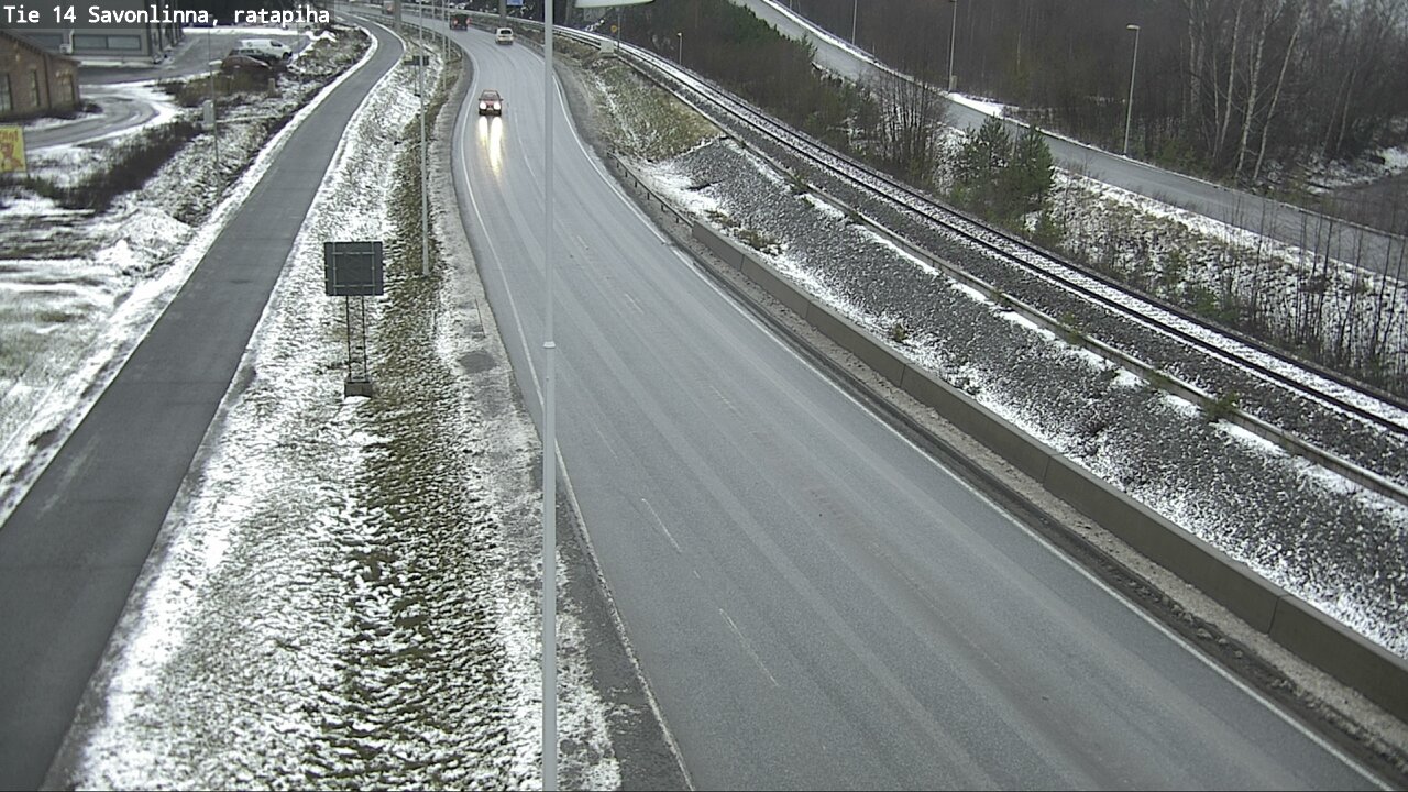 Weather Camera Image Väg 14 Nyslott, Ratapiha, Savonlinna, Etelä-Savo