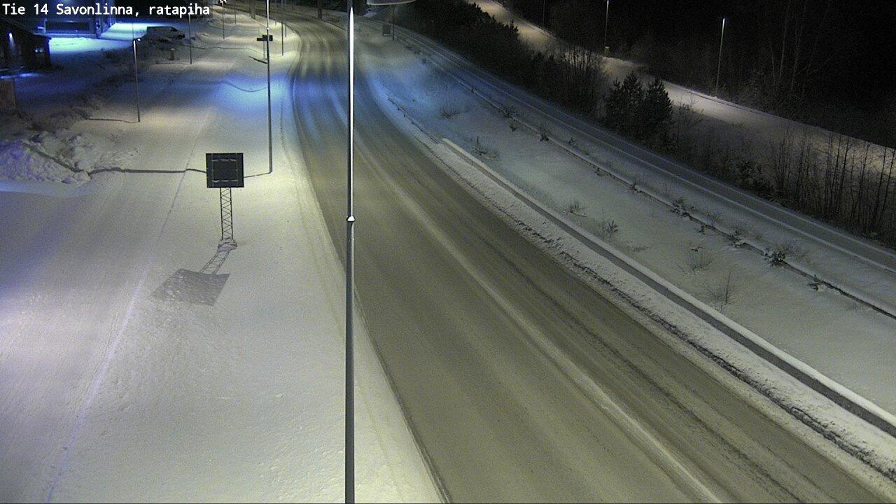 Weather Camera Image Väg 14 Nyslott, Ratapiha, Savonlinna, Etelä-Savo