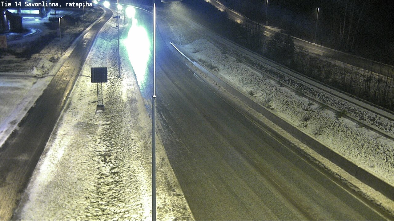 Weather Camera Image Väg 14 Nyslott, Ratapiha, Savonlinna, Etelä-Savo